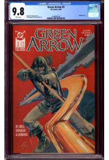 GREEN ARROW #3 CGC 9.8 WHITE PAGES front cover