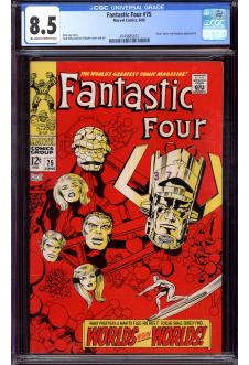 FANTASTIC FOUR #75 CGC 8.5 OW/WH PAGES front cover