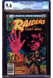 RAIDERS OF THE LOST ARK #1 CGC 9.6 WHITE PAGES front cover