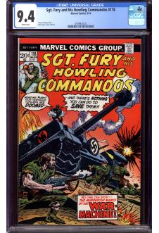 SGT. FURY AND HIS HOWLING COMMANDOS #118 CGC 9.4 WHITE PAGES front cover