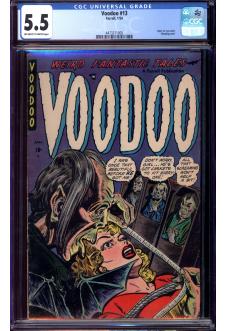 VOODOO #13 CGC 5.5 OW/WH PAGES front cover