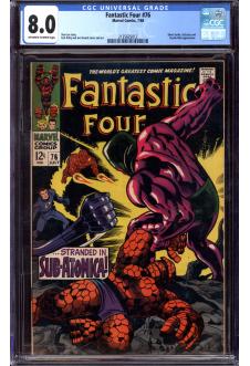 FANTASTIC FOUR #76 CGC 8.0 OW/WH PAGES front cover