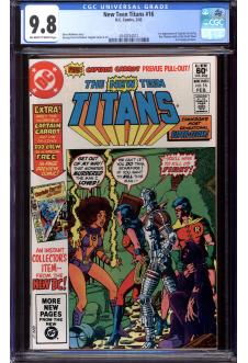 NEW TEEN TITANS #16 CGC 9.8 OW/WH PAGES front cover