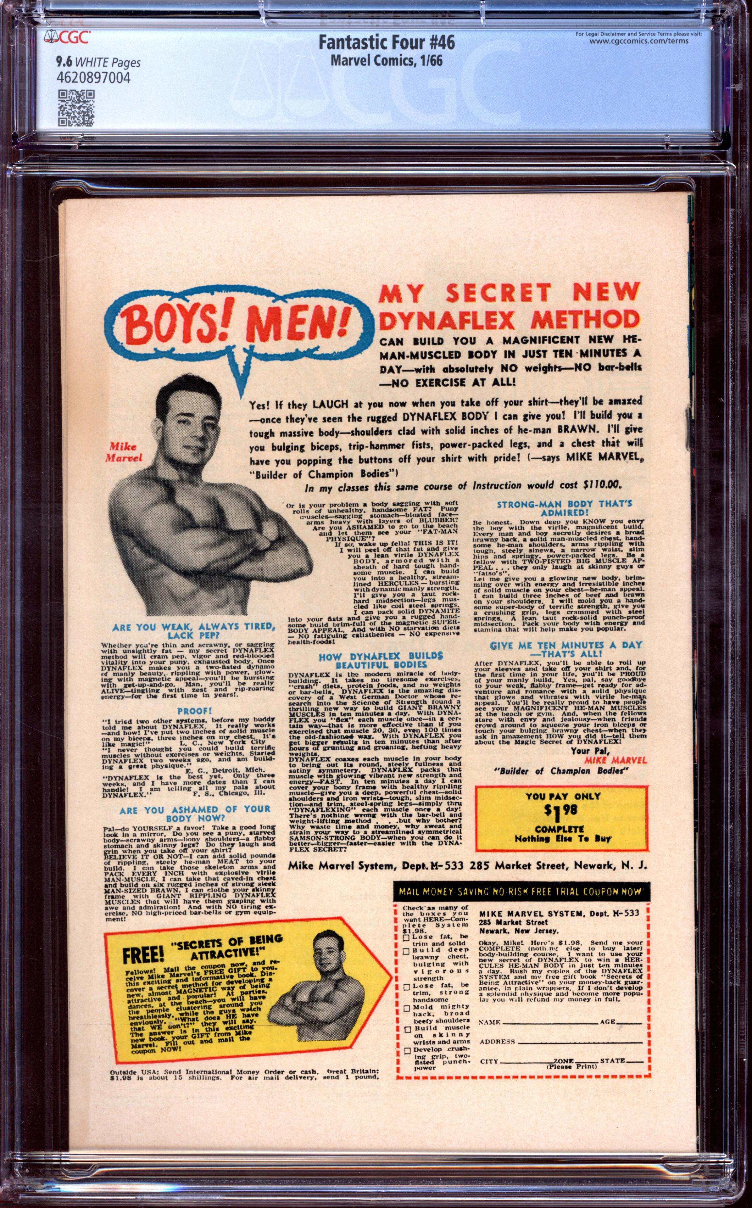 FANTASTIC FOUR Back Cover