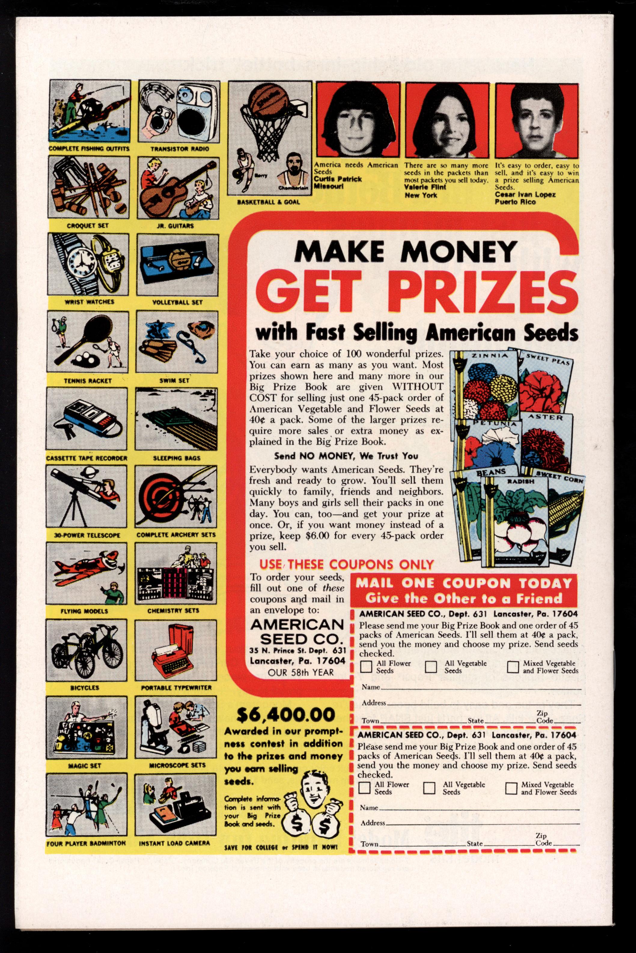 1ST ISSUE SPECIAL Back Cover