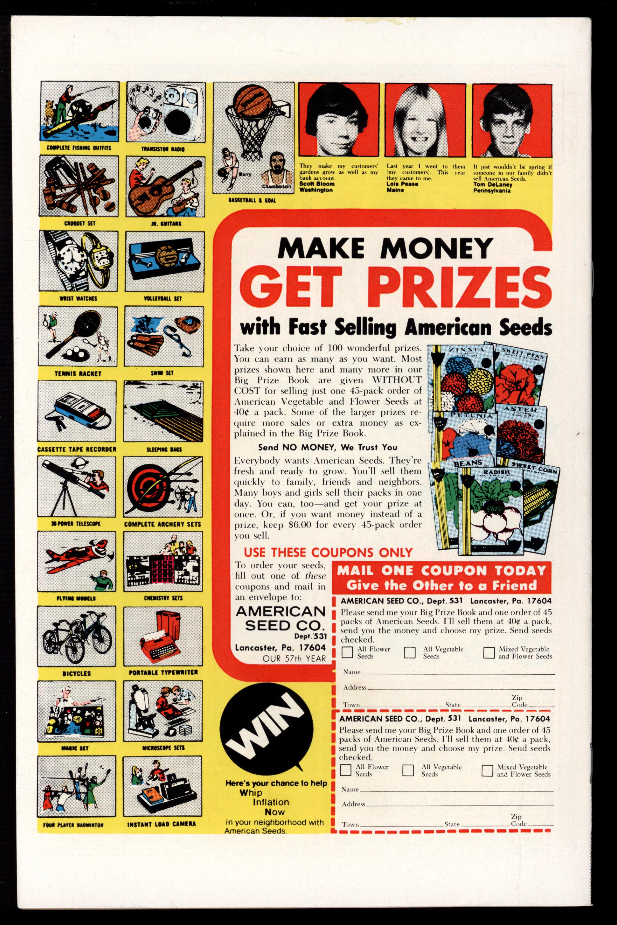 1ST ISSUE SPECIAL Back Cover