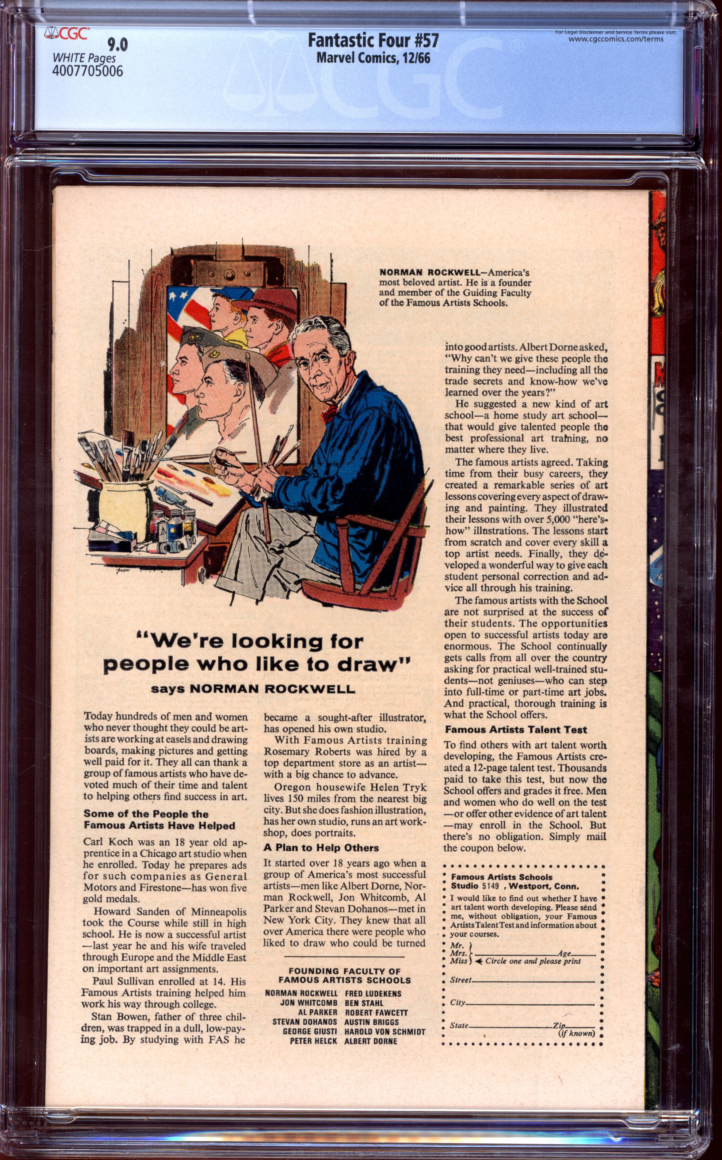 FANTASTIC FOUR Back Cover