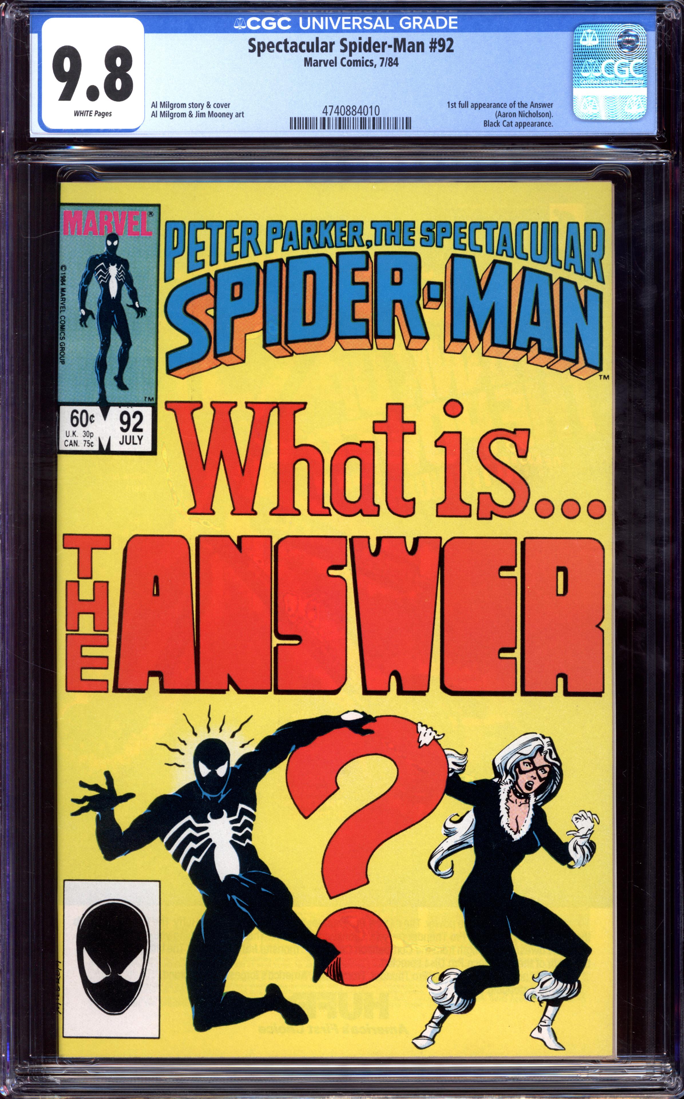SPECTACULAR SPIDER-MAN Front Cover