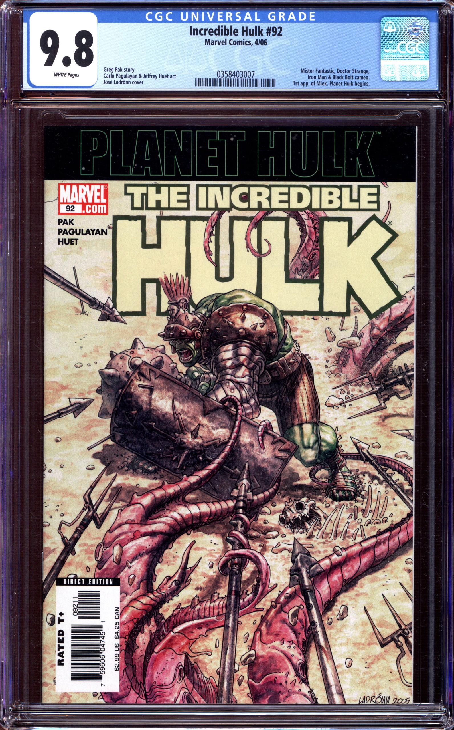 INCREDIBLE HULK Front Cover