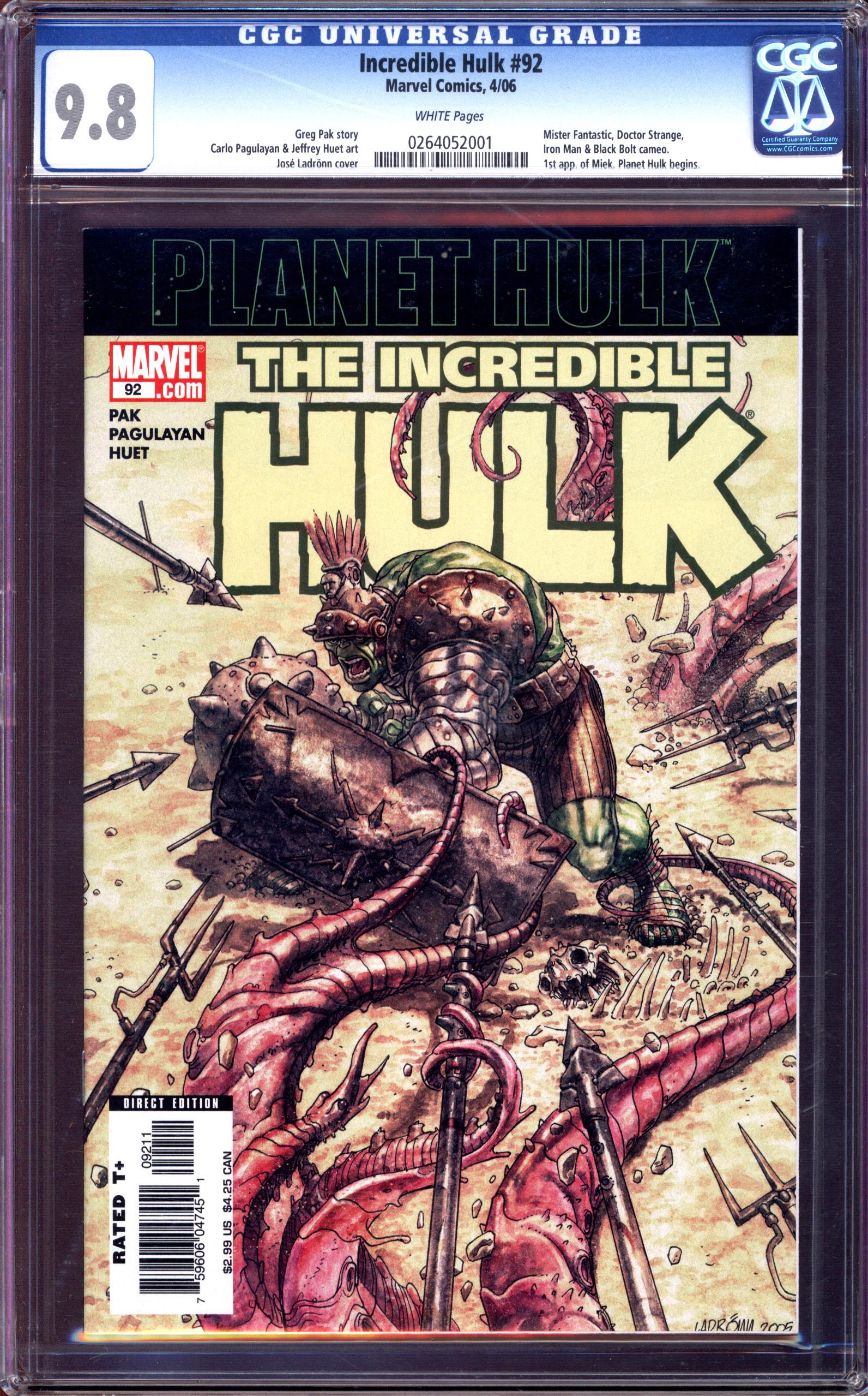 INCREDIBLE HULK Front Cover