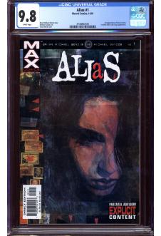 ALIAS #1 CGC 9.8 WHITE PAGES front cover