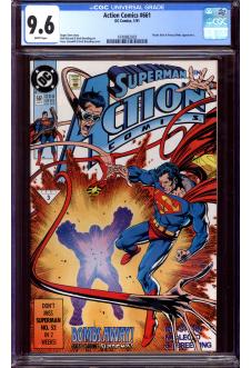 ACTION COMICS #661 CGC 9.6 WHITE PAGES front cover