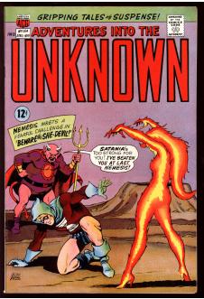 ADVENTURES INTO THE UNKNOWN #164 7.5 front cover
