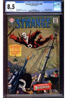 STRANGE ADVENTURES #205 CGC 8.5 WHITE PAGES front cover