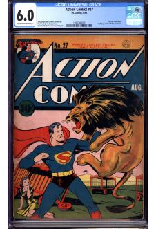 ACTION COMICS #27 CGC 6.0 CR/OW PAGES front cover