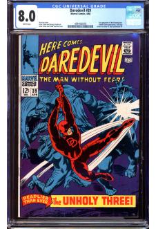 DAREDEVIL #39 CGC 8.0 WHITE PAGES front cover