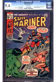 SUB-MARINER #35 CGC 9.4 WHITE PAGES front cover