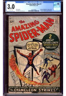 AMAZING SPIDER-MAN #1 CGC 3.0 OW PAGES front cover