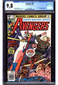 AVENGERS #195 CGC 9.8 WHITE PAGES front cover