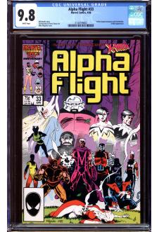 ALPHA FLIGHT #33 CGC 9.8 WHITE PAGES front cover