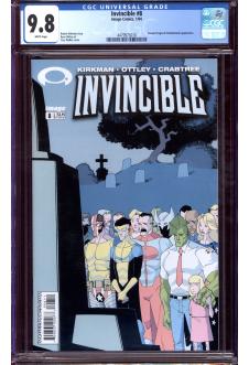 INVINCIBLE #8 CGC 9.8 WHITE PAGES front cover