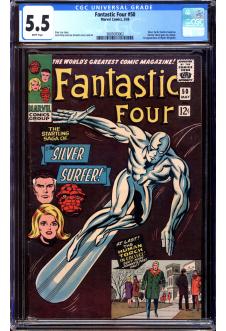 FANTASTIC FOUR #50 CGC 5.5 WHITE PAGES front cover