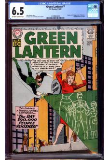 GREEN LANTERN #7 CGC 6.5 OW/WH PAGES front cover