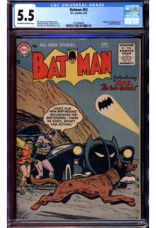 BATMAN #92 CGC 5.5 OW/WH PAGES front cover