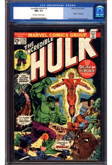 INCREDIBLE HULK #178 CGC 9.6 OW/WH PAGES front cover