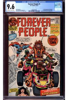 FOREVER PEOPLE #1 CGC 9.6 OW/WH PAGES front cover