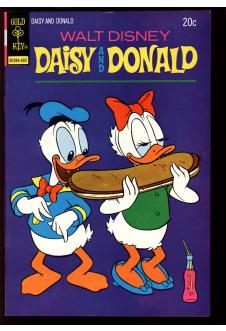 WALT DISNEY DAISY AND DONALD #4 8.0 front cover
