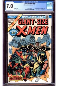 GIANT-SIZE X-MEN #1 CGC 7.0 WHITE PAGES front cover
