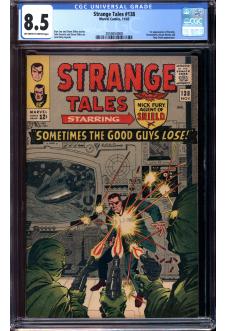 STRANGE TALES #138 CGC 8.5 OW/WH PAGES front cover