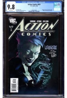 ACTION COMICS #835 CGC 9.8 WHITE PAGES front cover