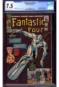 FANTASTIC FOUR #50 CGC 7.5 OW/WH PAGES front cover