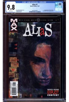 ALIAS #1 CGC 9.8 WHITE PAGES front cover