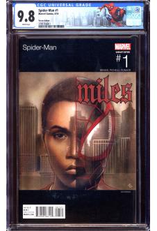 SPIDER-MAN #1 CGC 9.8 WHITE PAGES front cover