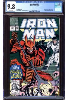 IRON MAN #281 CGC 9.8 WHITE PAGES front cover
