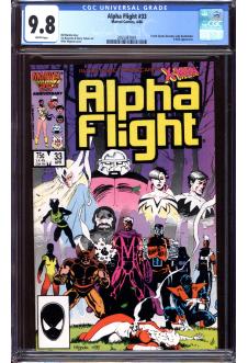 ALPHA FLIGHT #33 CGC 9.8 WHITE PAGES front cover