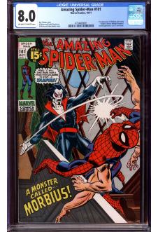 AMAZING SPIDER-MAN #101 CGC 8.0 OW/WH PAGES front cover