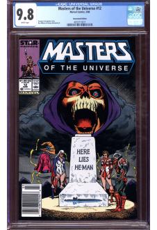 MASTERS OF THE UNIVERSE #12 CGC 9.8 WHITE PAGES front cover