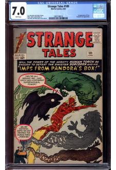 STRANGE TALES #109 CGC 7.0 WHITE PAGES front cover
