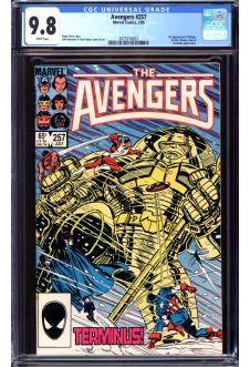 AVENGERS #257 CGC 9.8 WHITE PAGES front cover