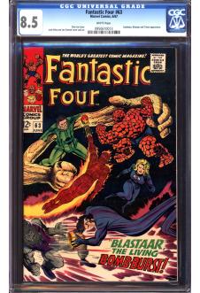 FANTASTIC FOUR #63 CGC 8.5 WHITE PAGES front cover