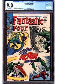 FANTASTIC FOUR #71 CGC 9.0 WHITE PAGES front cover