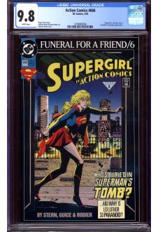 ACTION COMICS #686 CGC 9.8 WHITE PAGES front cover
