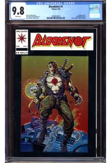 BLOODSHOT #1 CGC 9.8 WHITE PAGES front cover