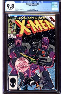 X-MEN #202 CGC 9.8 WHITE PAGES front cover
