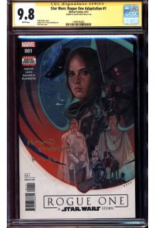 STAR WARS: ROGUE ONE ADAPTATION #1 CGC 9.8 WHITE PAGES front cover