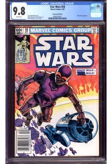 STAR WARS #58 CGC 9.8 WHITE PAGES front cover